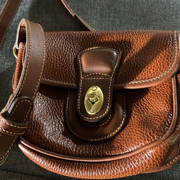 Vintage Coach Sheridan Tan Pebble Leather Durham Mini Bag - Style No. 0498 - Picture 2 of 5